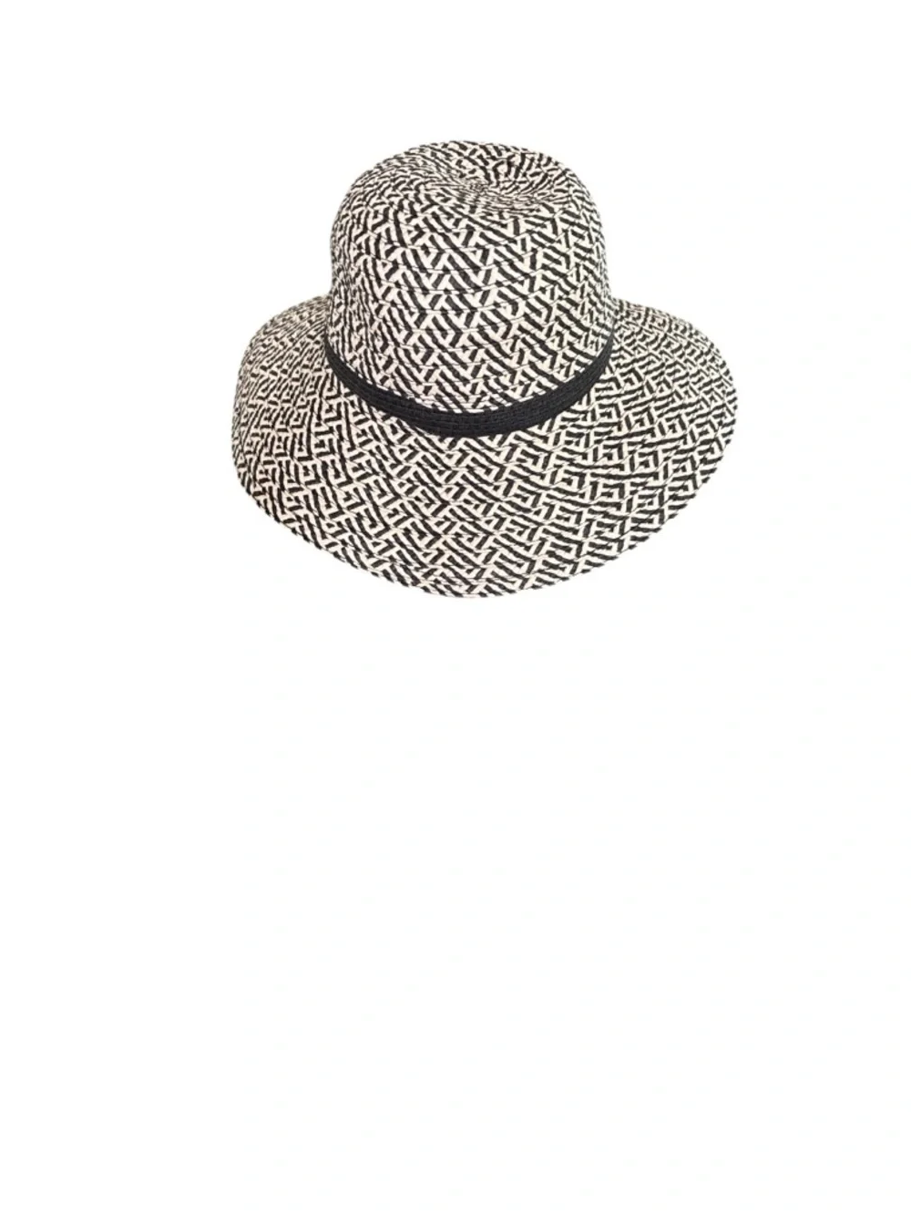 Sonoma Wide Brim Straw Hat Black Natural Sun Hat Resort Beach Chic